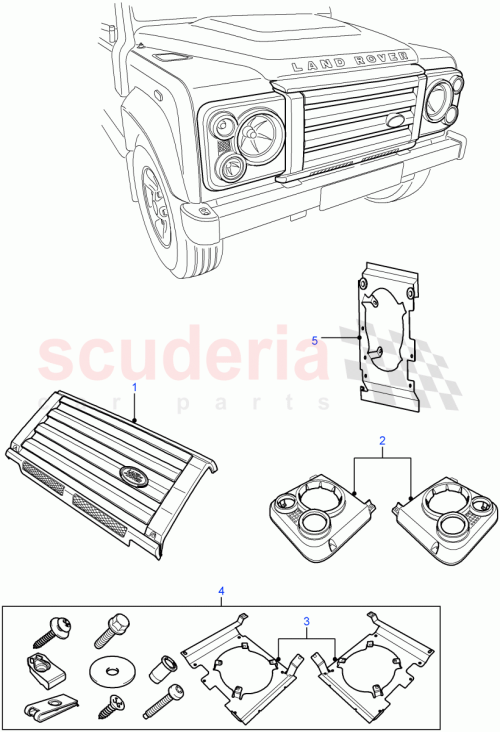 Part Diagram for Land Rover LR027904