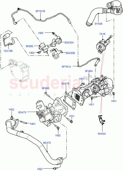 Part Diagram for Land Rover LR003426