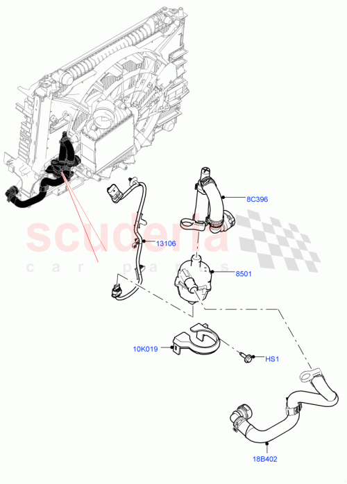 Part Diagram for Land Rover LR122811