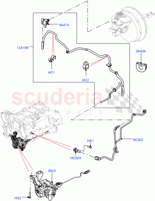 Part Diagram for Land Rover LR087512