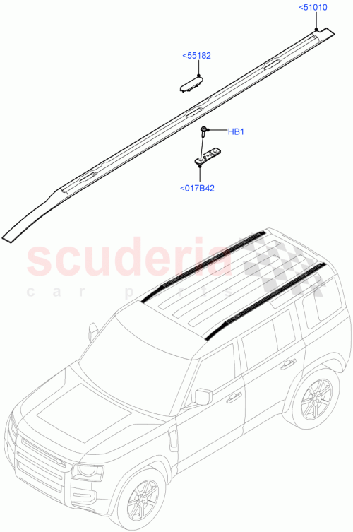 Part Diagram for Land Rover LR175509