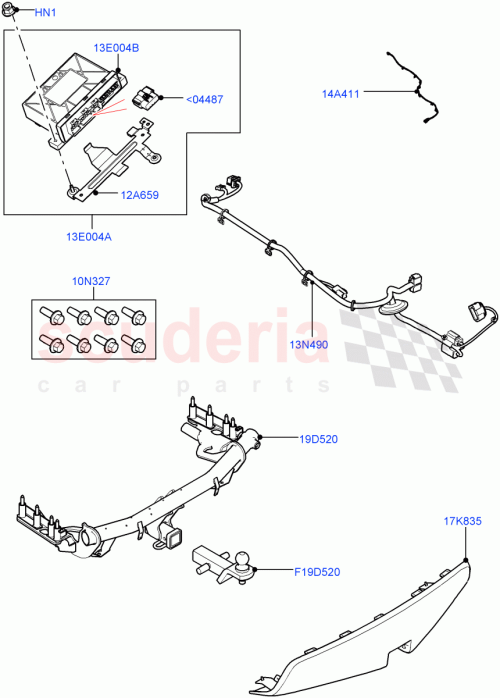 Part Diagram for Land Rover VPLCT0291