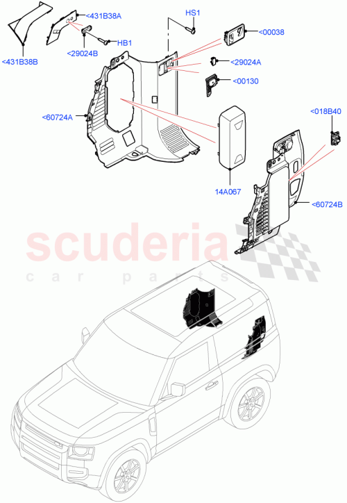 Part Diagram for Land Rover LR143187