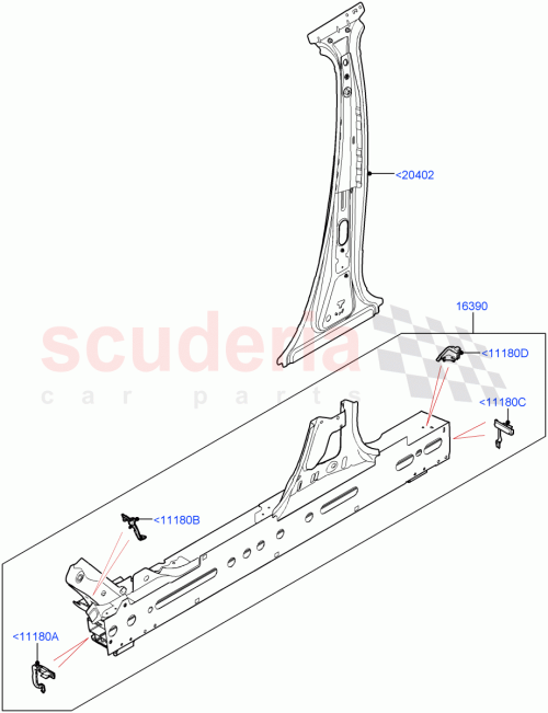 Part Diagram for Land Rover LR166650