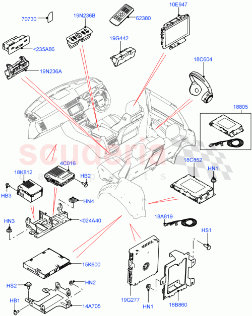 Part Diagram for Land Rover LR045320