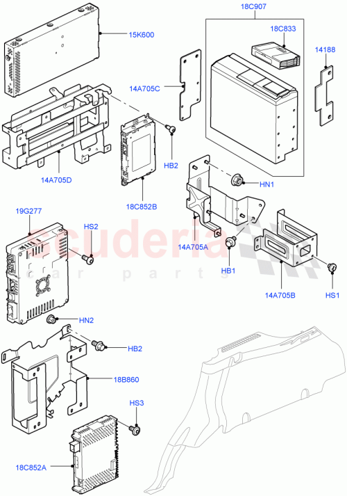 Part Diagram for Land Rover LR018553