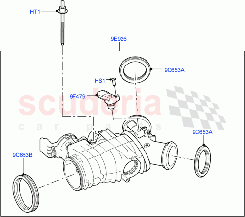 Part Diagram for Land Rover LR061957