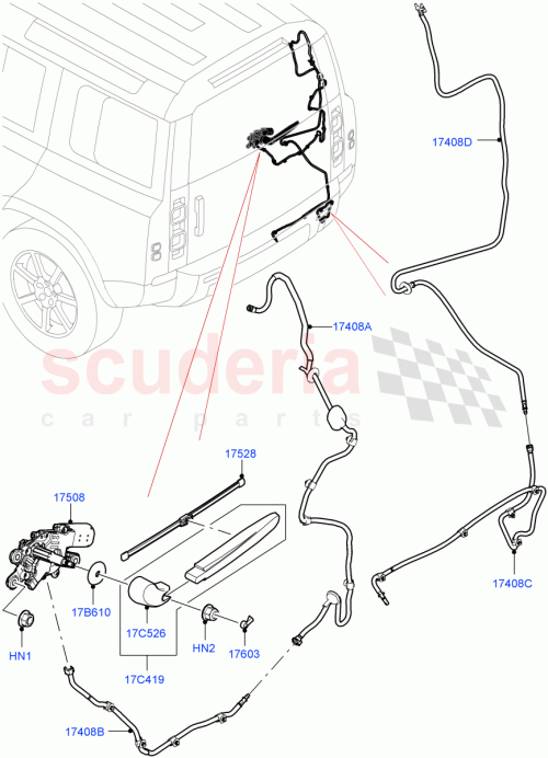 Part Diagram for Land Rover LR132140