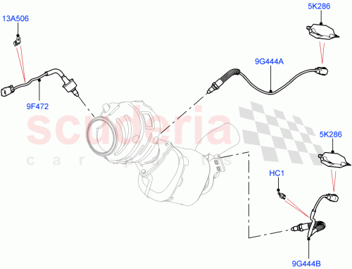 Part Diagram for Land Rover LR152222