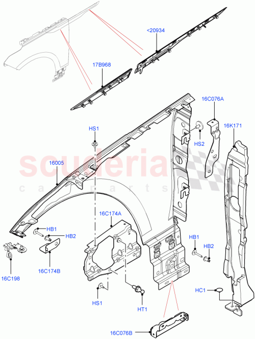 Part Diagram for Land Rover LR153972