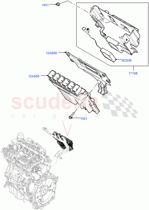 Part Diagram for Land Rover LR154222