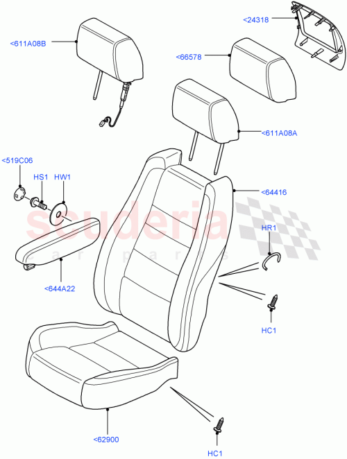Part Diagram for Land Rover LR015429