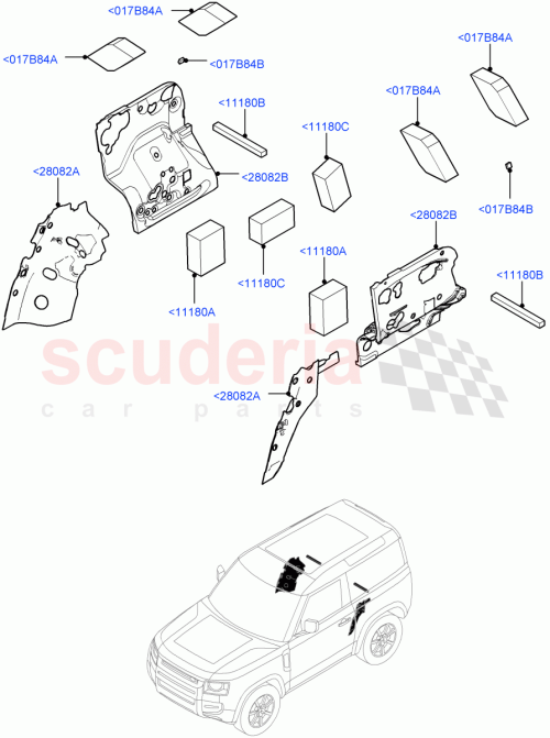 Part Diagram for Land Rover LR148288