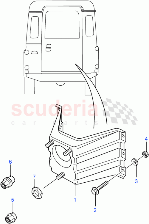 Part Diagram for Land Rover NY108047