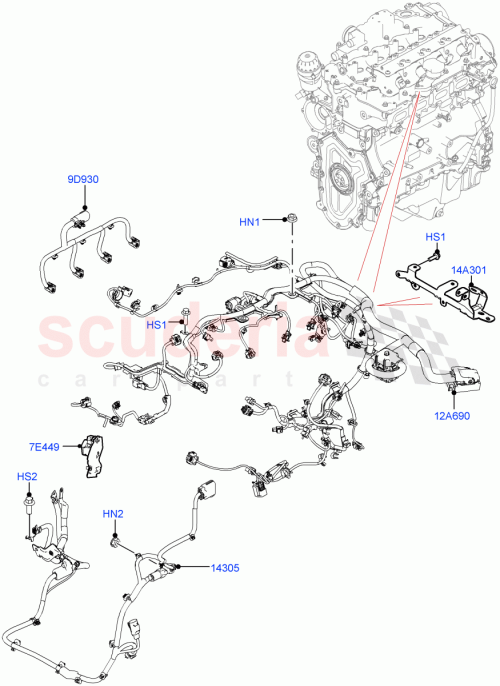 Part Diagram for Land Rover LR138653