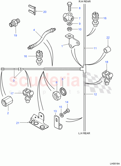 Part Diagram for Land Rover SGB501740