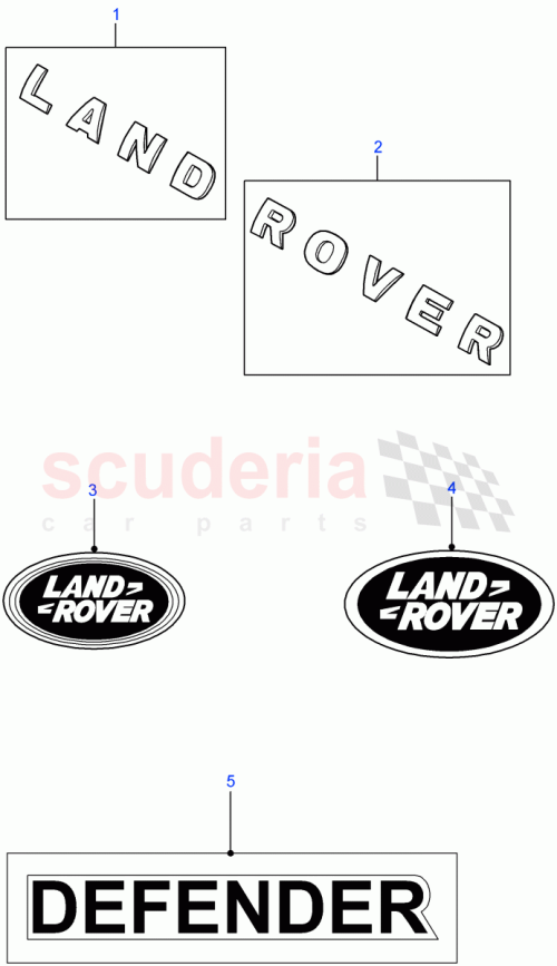 Part Diagram for Land Rover LR025838