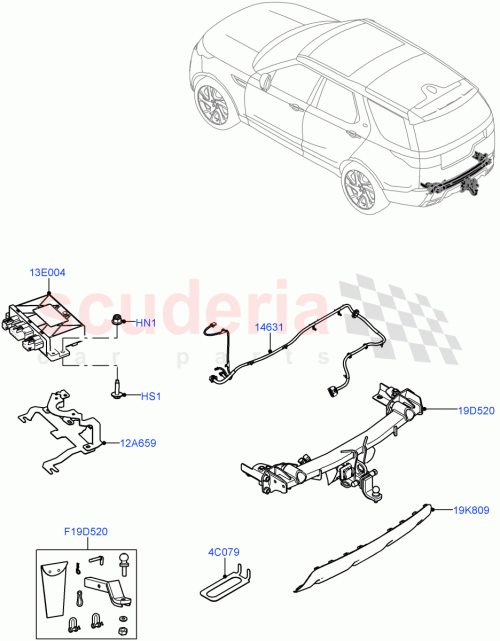 Part Diagram for Land Rover VPLRT0176