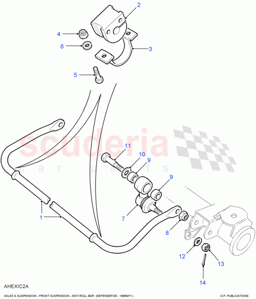 Part Diagram for Land Rover WA110066