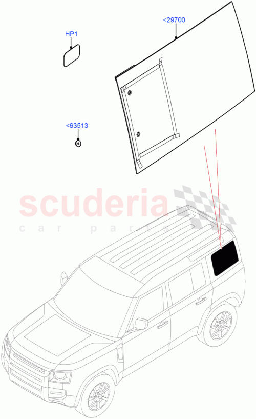 Part Diagram for Land Rover LR143113