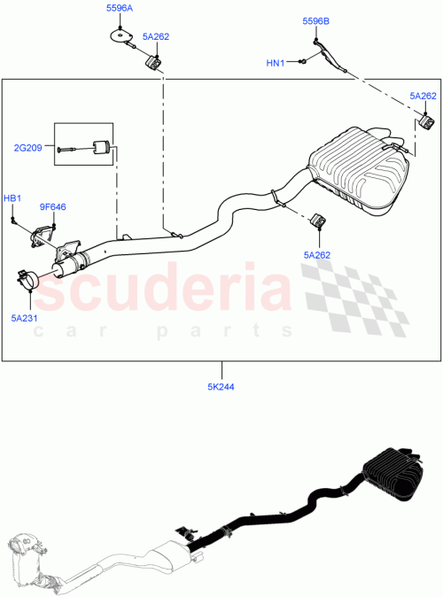 Part Diagram for Land Rover LR154244