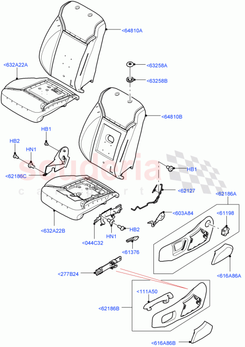 Part Diagram for Land Rover LR105886