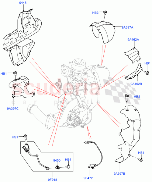Part Diagram for Land Rover LR117536