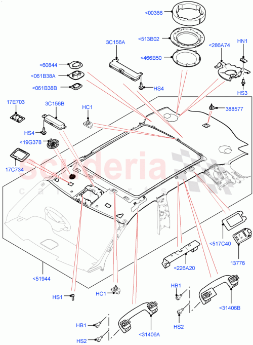 Part Diagram for Land Rover LR145146
