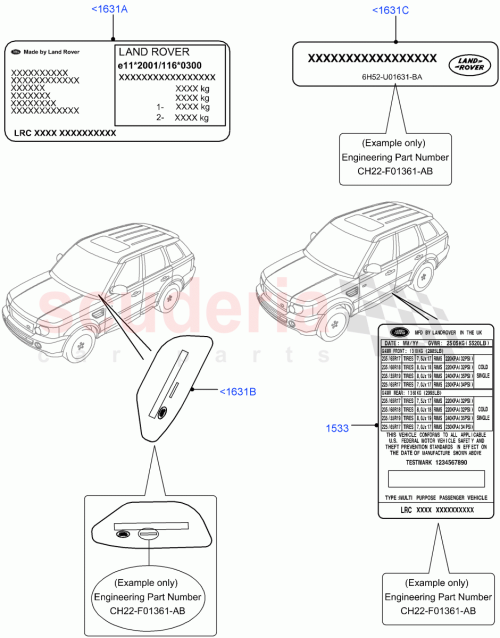 Part Diagram for Land Rover JLM21731SH