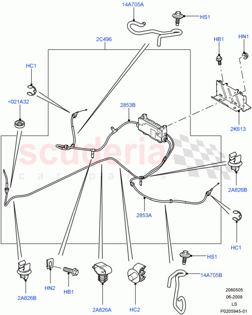 Part Diagram for Land Rover SPV500050