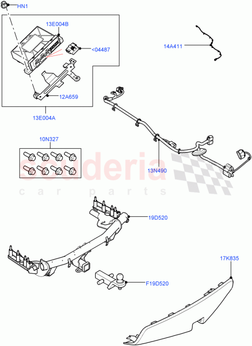 Part Diagram for Land Rover VPLCT0287