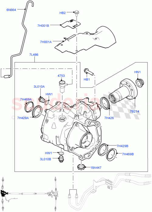 Part Diagram for Land Rover LR051510