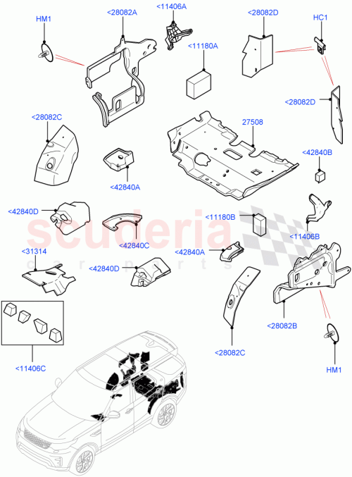 Part Diagram for Land Rover LR090380