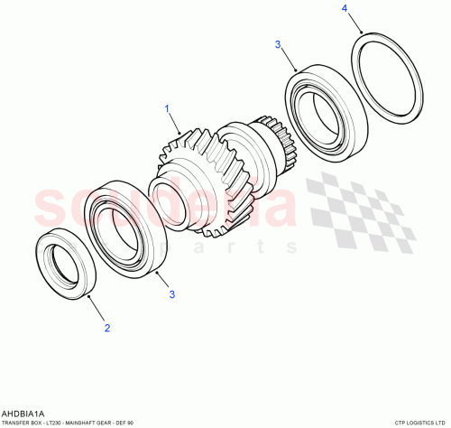 Part Diagram for Land Rover ICV100000