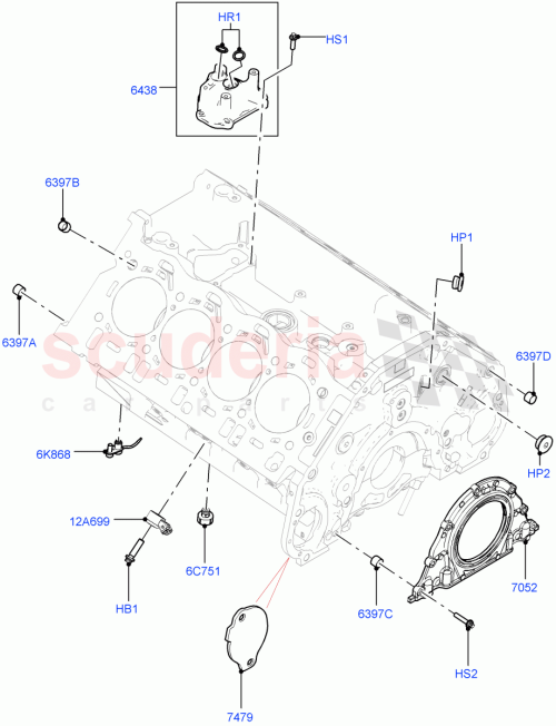 Part Diagram for Land Rover LR158806