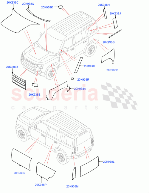 Part Diagram for Land Rover LR153410
