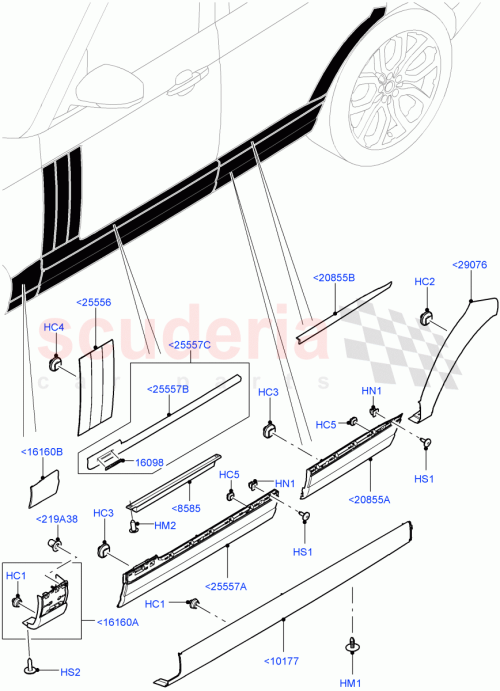 Part Diagram for Land Rover LR110602
