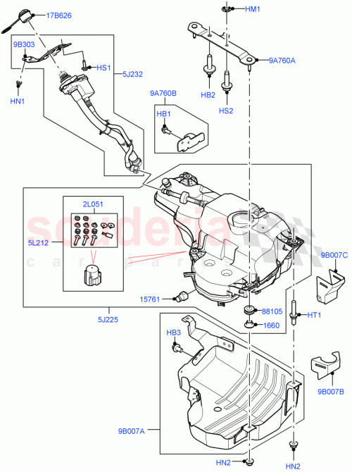 Part Diagram for Land Rover LR131972