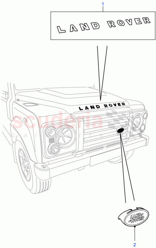 Part Diagram for Land Rover VPLDB0131