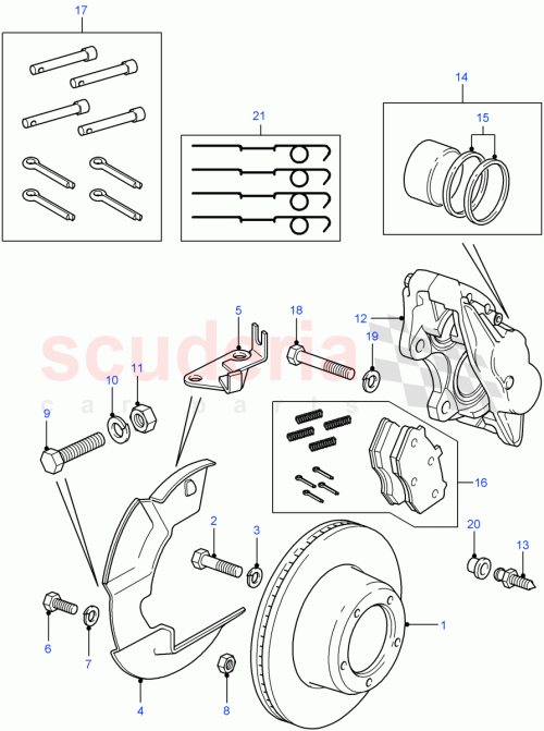 Part Diagram for Land Rover LR061254