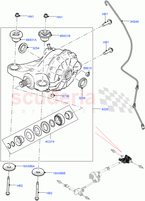 Part Diagram for Land Rover LR143206