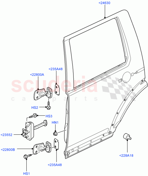 Part Diagram for Land Rover BFA780190
