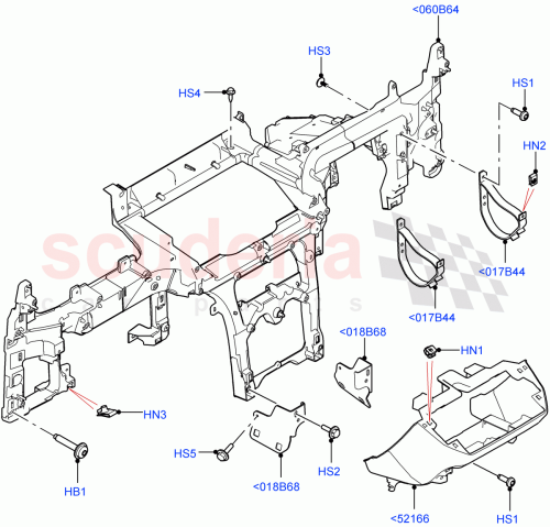 Part Diagram for Land Rover LR166146