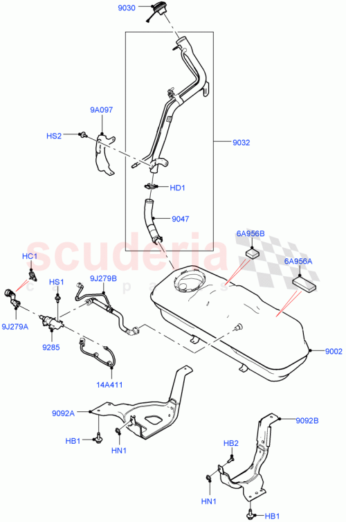 Part Diagram for Land Rover LR155677