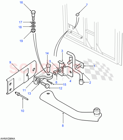 Part Diagram for Land Rover BFU710200