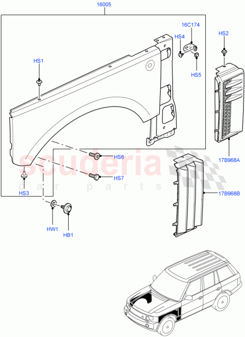 Part Diagram for Land Rover LR023230