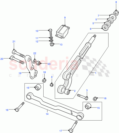 Part Diagram for Land Rover RBI100041
