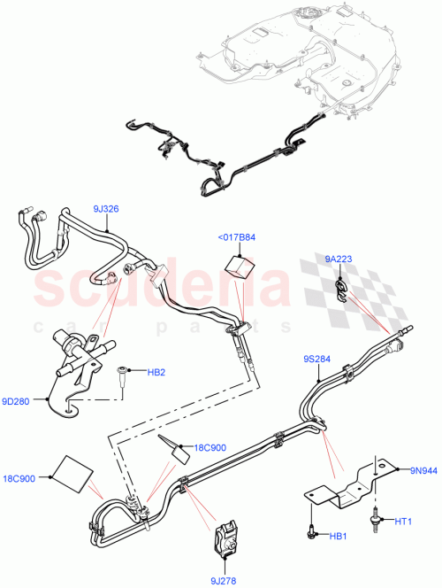 Part Diagram for Land Rover LR100568