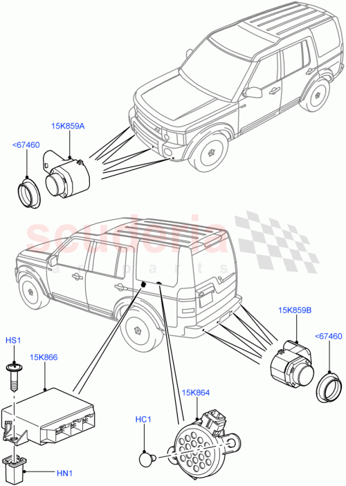 Part Diagram for Land Rover LR029704