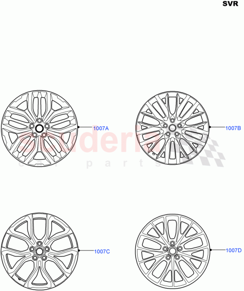 Part Diagram for Land Rover LR103596